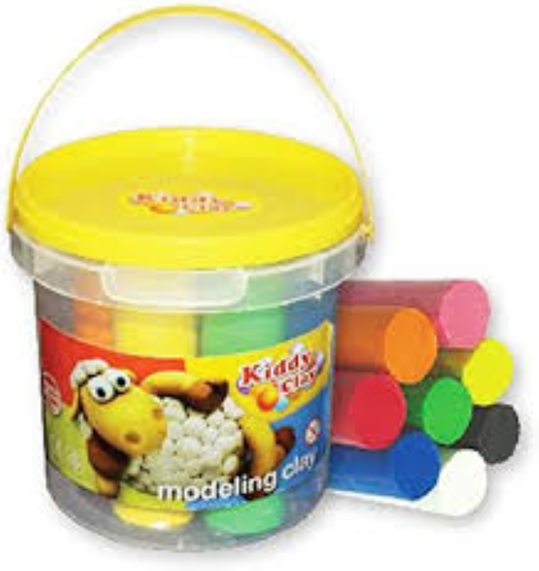 Kiddy Clay Non drying dough 7 cl 260g+16ct+1rl+3tls KC-NDD-PX-260-7+16